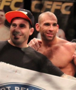 Kurt and George celebrate after a CFFC win